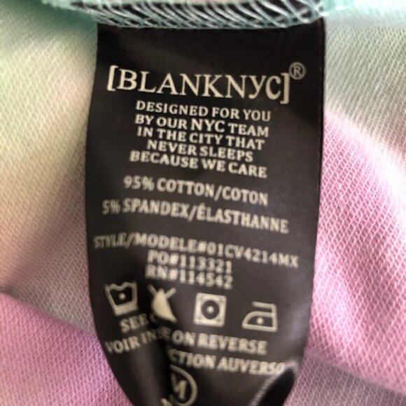 Blank NYC Womens Hoodie Pastel Tie-Dye Sweatshirt Medium - Picture 11 of 11